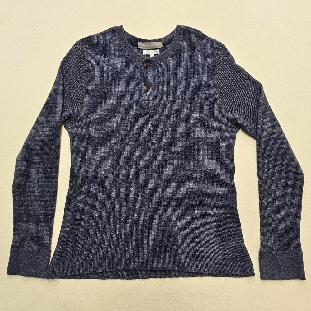 Wallace & Barnes Waffle Knit Henley L